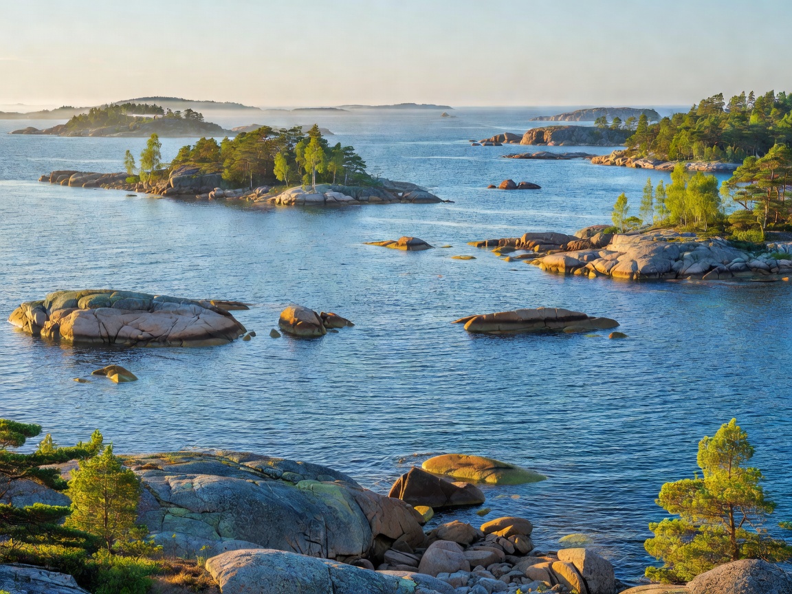 Nordic coastal landscape representing Åland